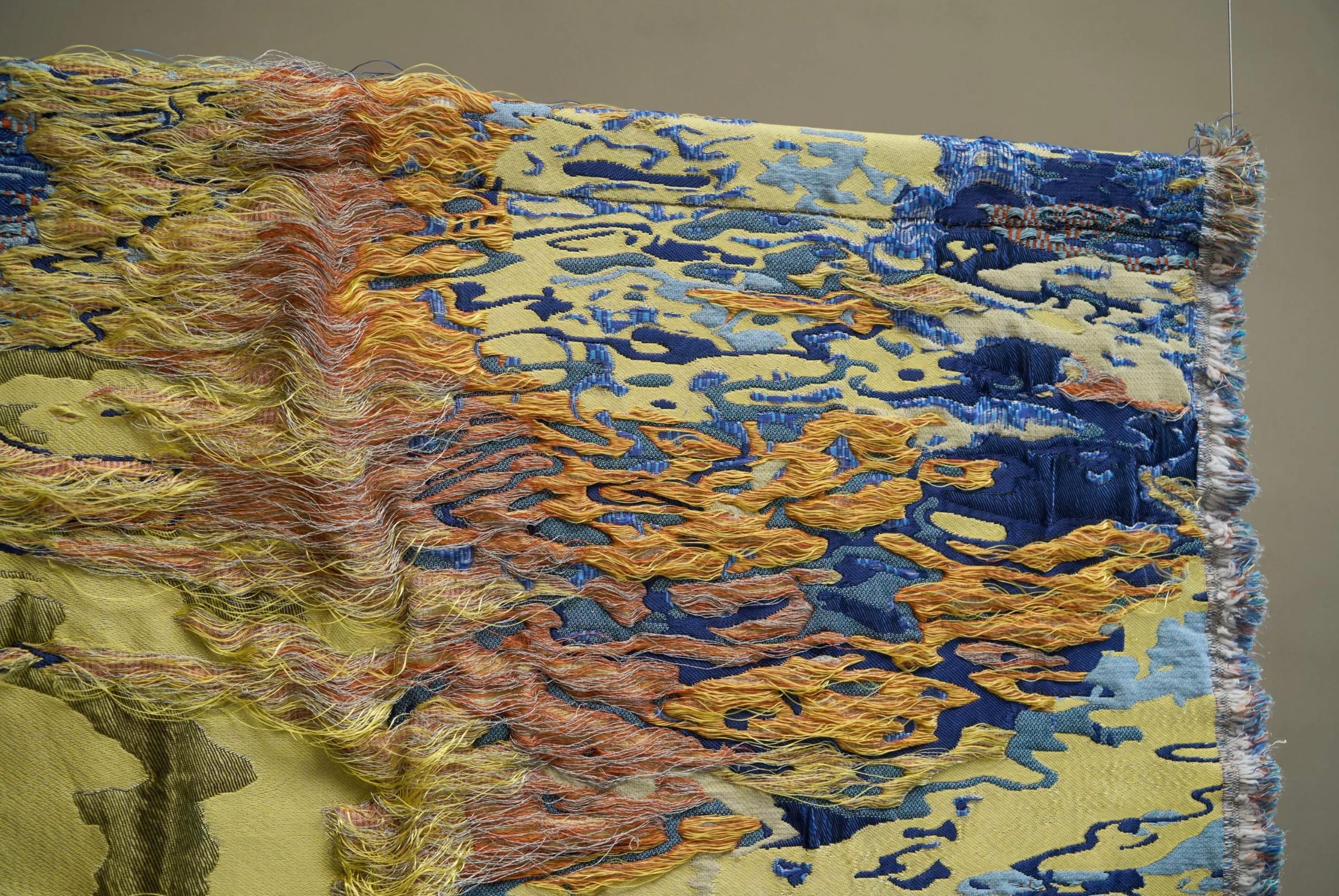 Sina Dyks Wandteppich 'Lustured Soak' 175 x 120 cm, zeitgenössische Kunst im Angebot 10