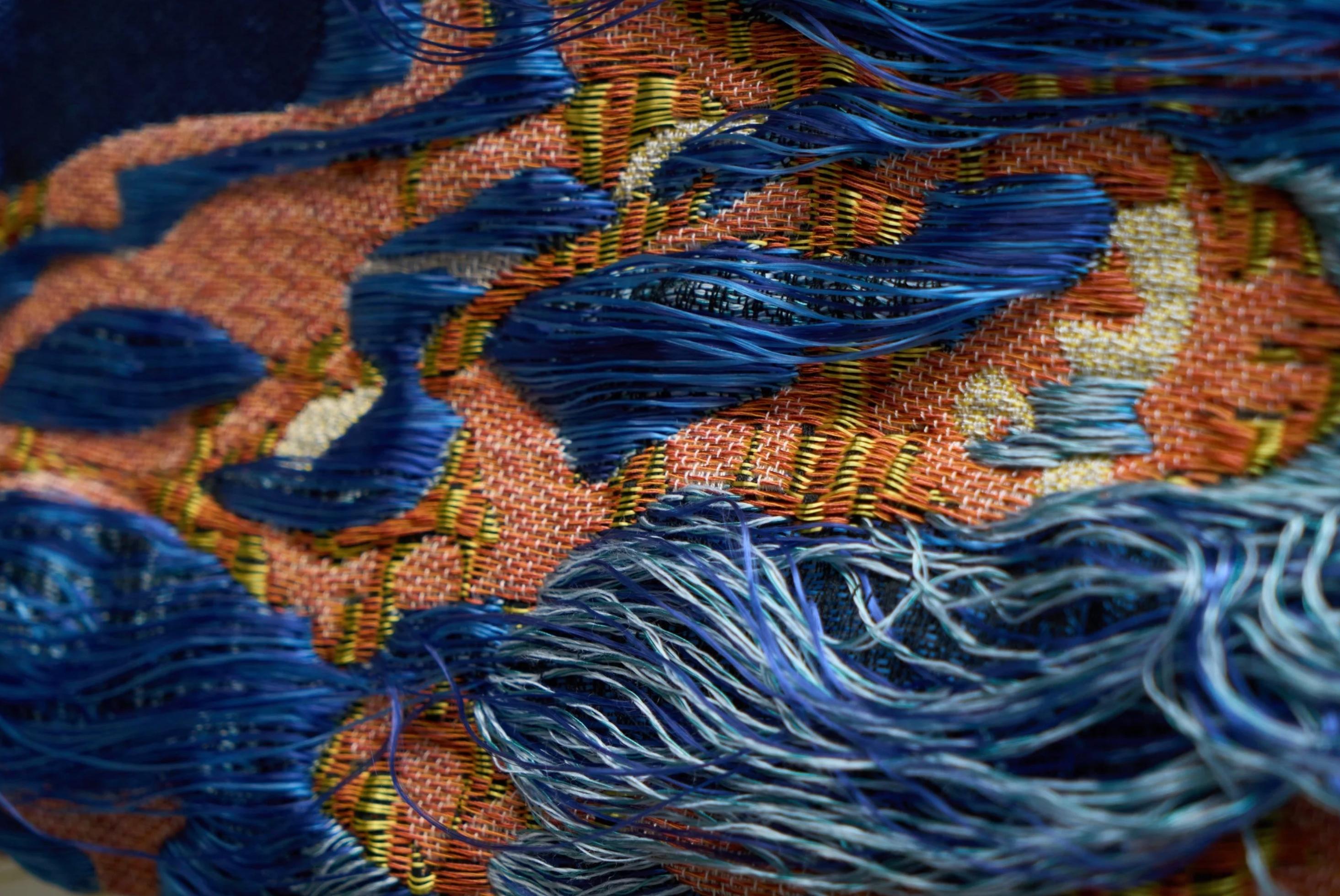 Sina Dyks Wandteppich 'Lustured Soak' 175 x 120 cm, zeitgenössische Kunst (Handgefertigt) im Angebot