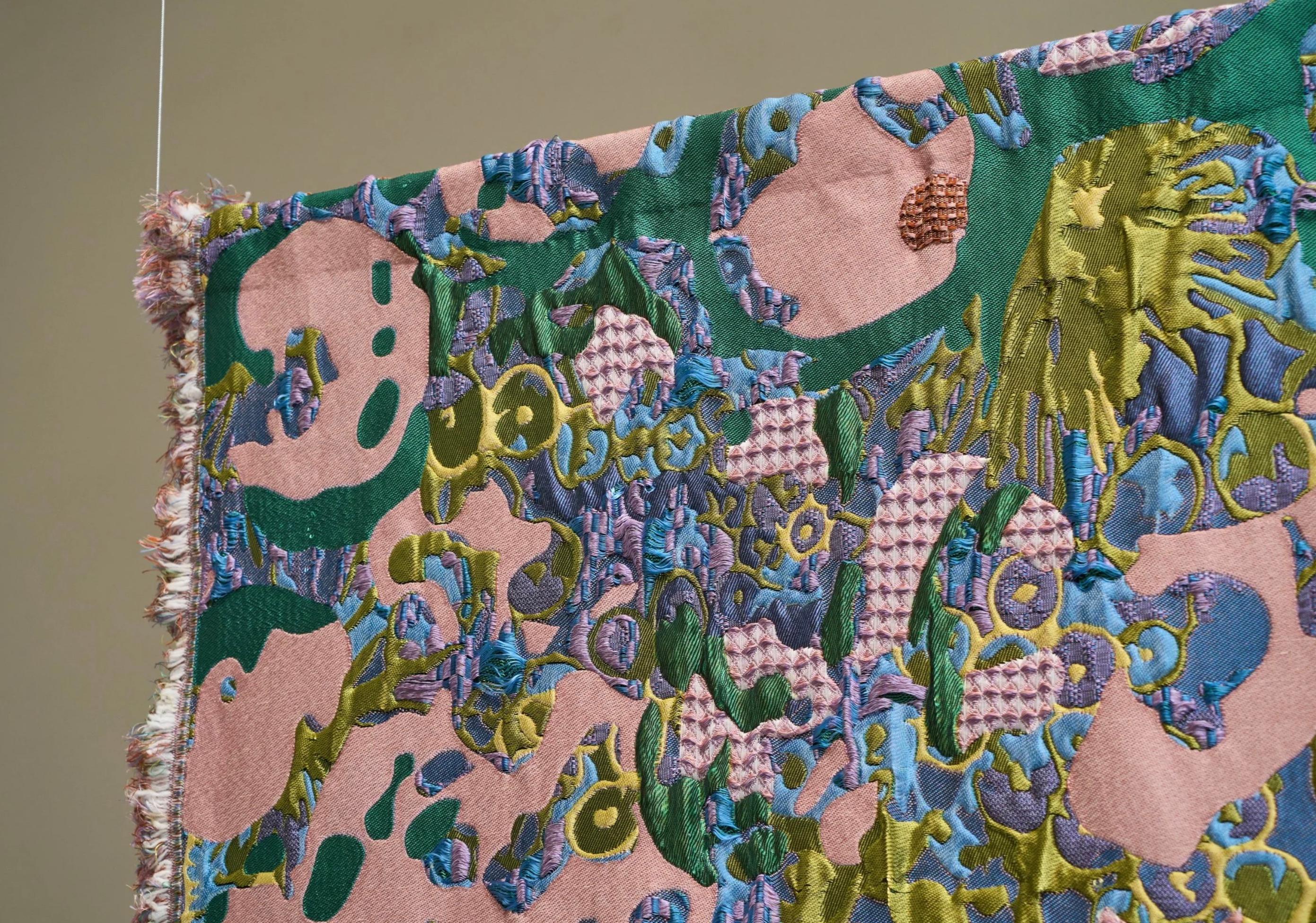 Sina Dyks Wandteppich 'Sumptuous Field' 220 x 175 cm, zeitgenössische Kunst im Angebot 3