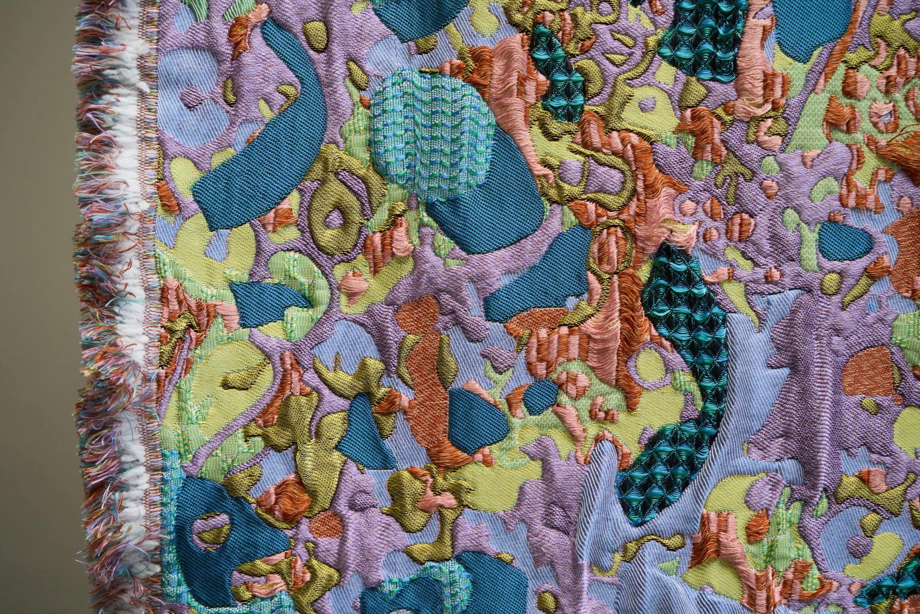 Sina Dyks Wandteppich 'Sumptuous Field' 220 x 175 cm, zeitgenössische Kunst im Angebot 5