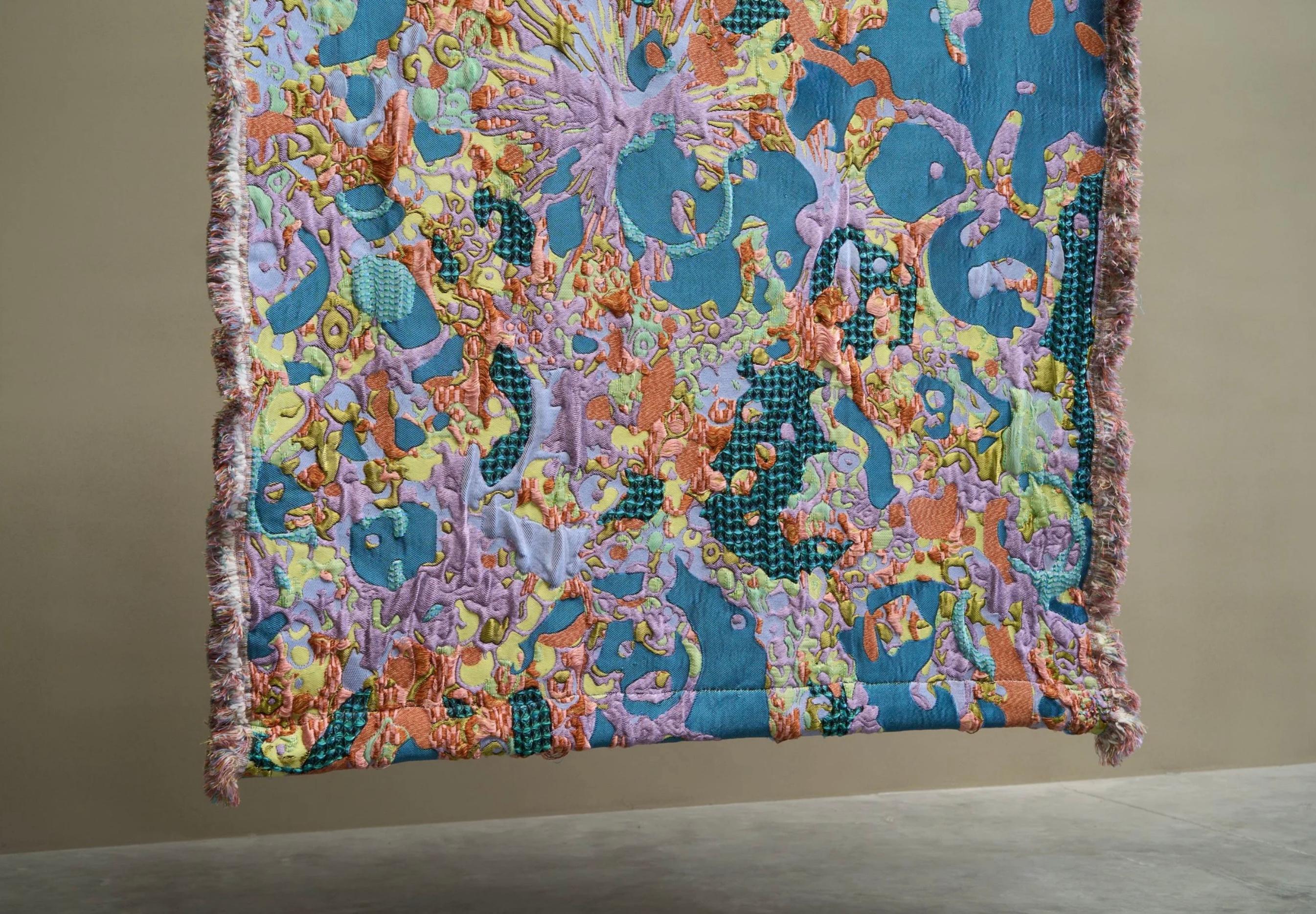 Sina Dyks Wandteppich 'Sumptuous Field' 220 x 175 cm, zeitgenössische Kunst im Angebot 7