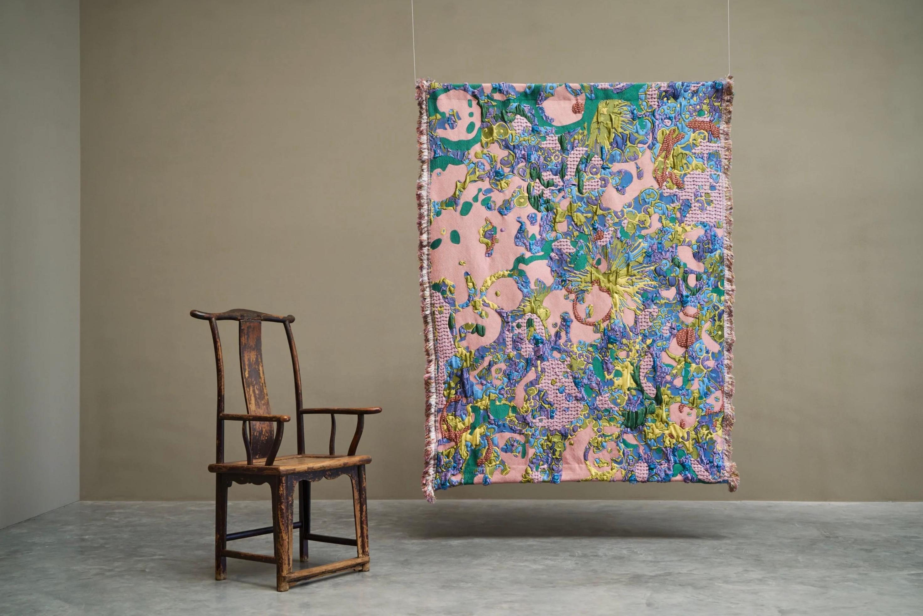 Sina Dyks Wandteppich 'Sumptuous Field' 220 x 175 cm, zeitgenössische Kunst

Sina Dyks Wandteppich für zeitgenössische Kunst 
Prächtiges Feld 
220 x 175 cm

Die etablierte niederländische Textilkünstlerin Sina Dyks (Niederlande, 1995) schafft