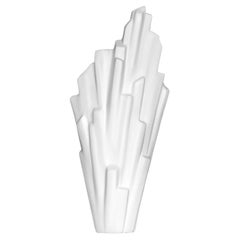 Sinan Contemporary Wall Sconce, Wall Light in White Plaster Finish, Benediko