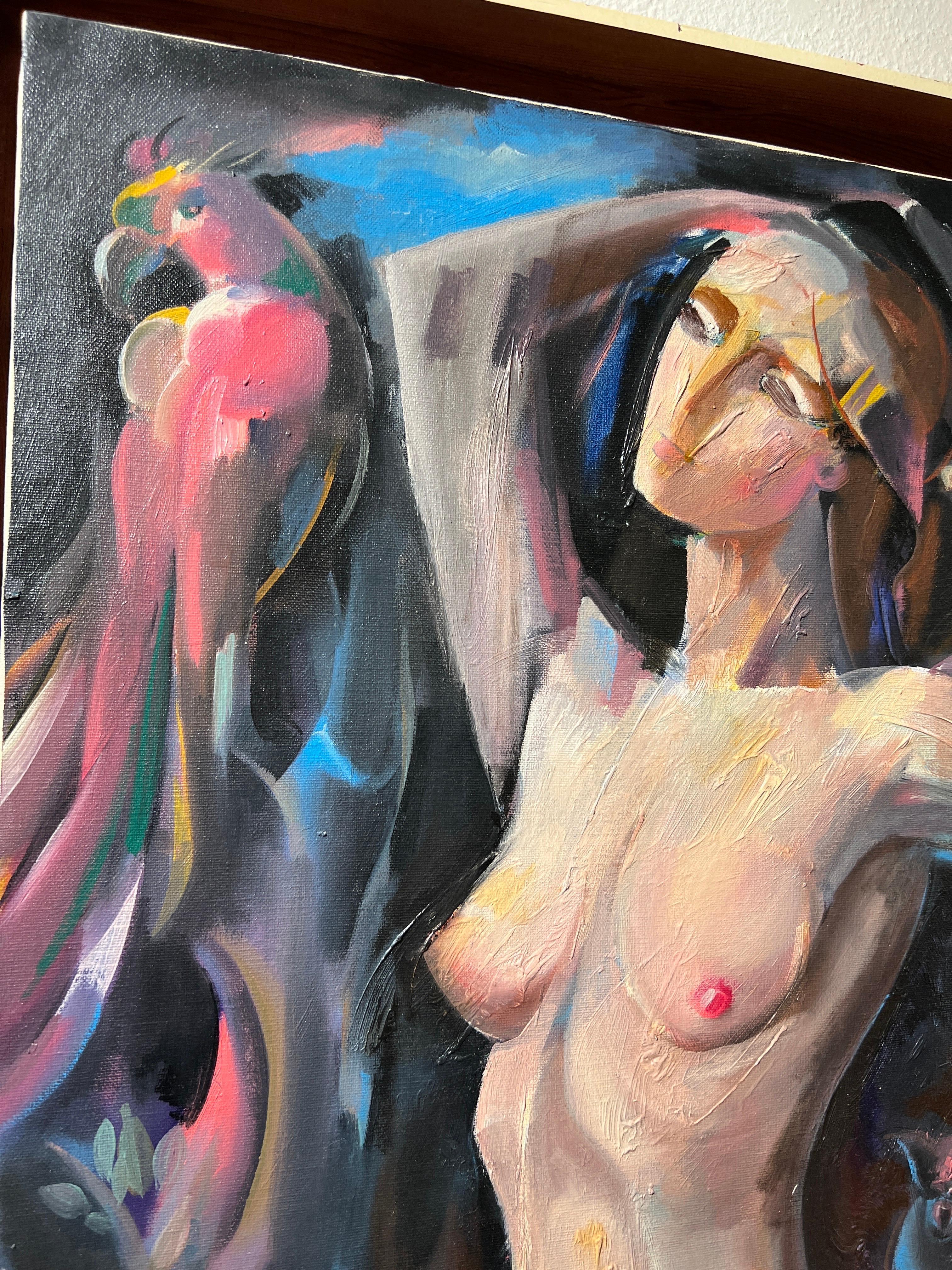 Contemporary nude,  A nude women.  - Painting by SINAR