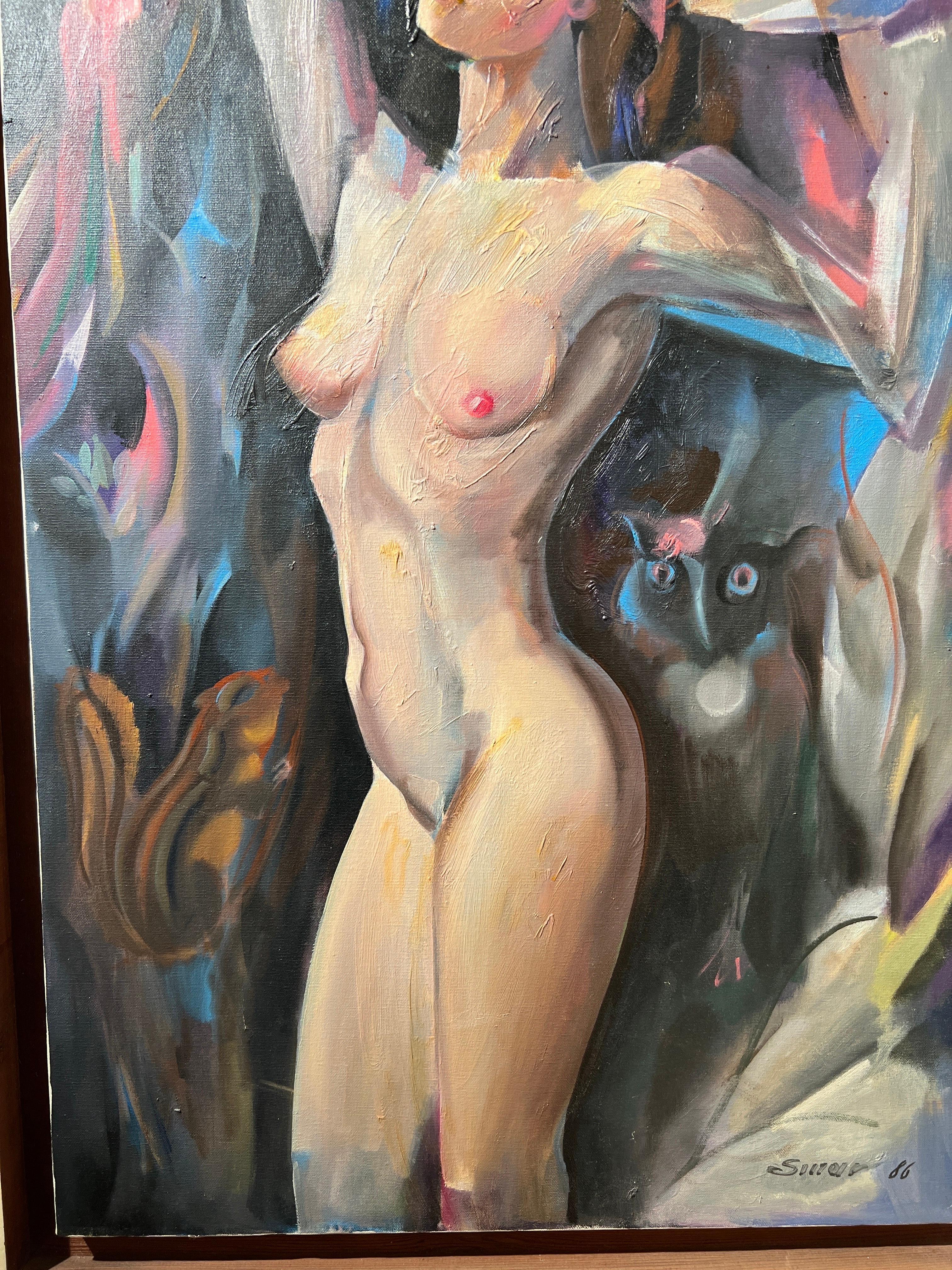 36x24 oil on canvas 
39x27 with framed