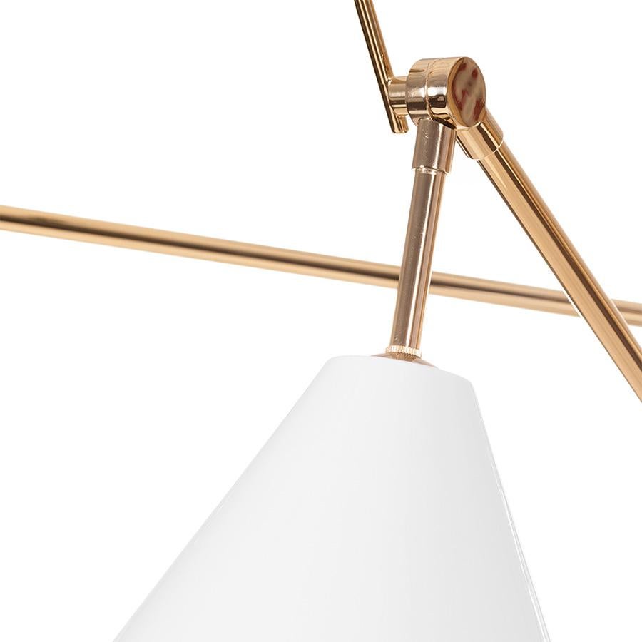 Mid-Century Modern Sinatra 3 Floor Lamp - Delightfull For Sale