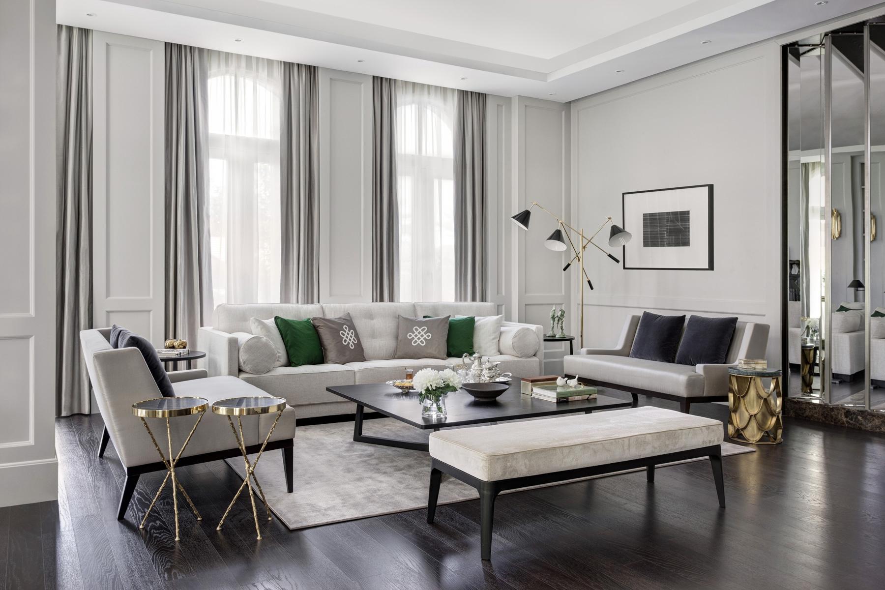 Aluminum Sinatra 3 Floor Lamp - Delightfull For Sale