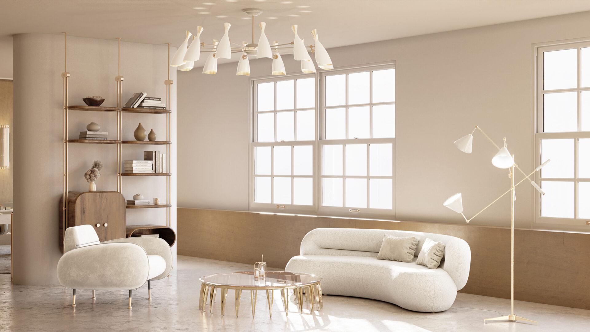 Sinatra 3 Floor Lamp - Delightfull For Sale 1