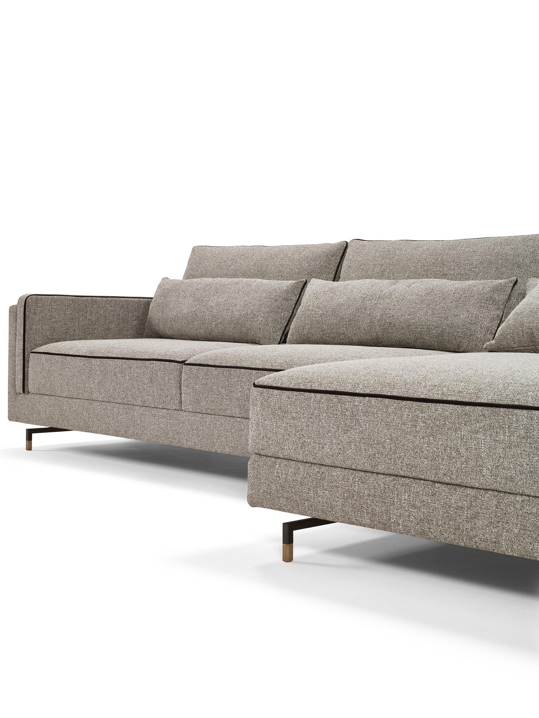 SINATRA Chaise-Longue-Sofa (Messing) im Angebot