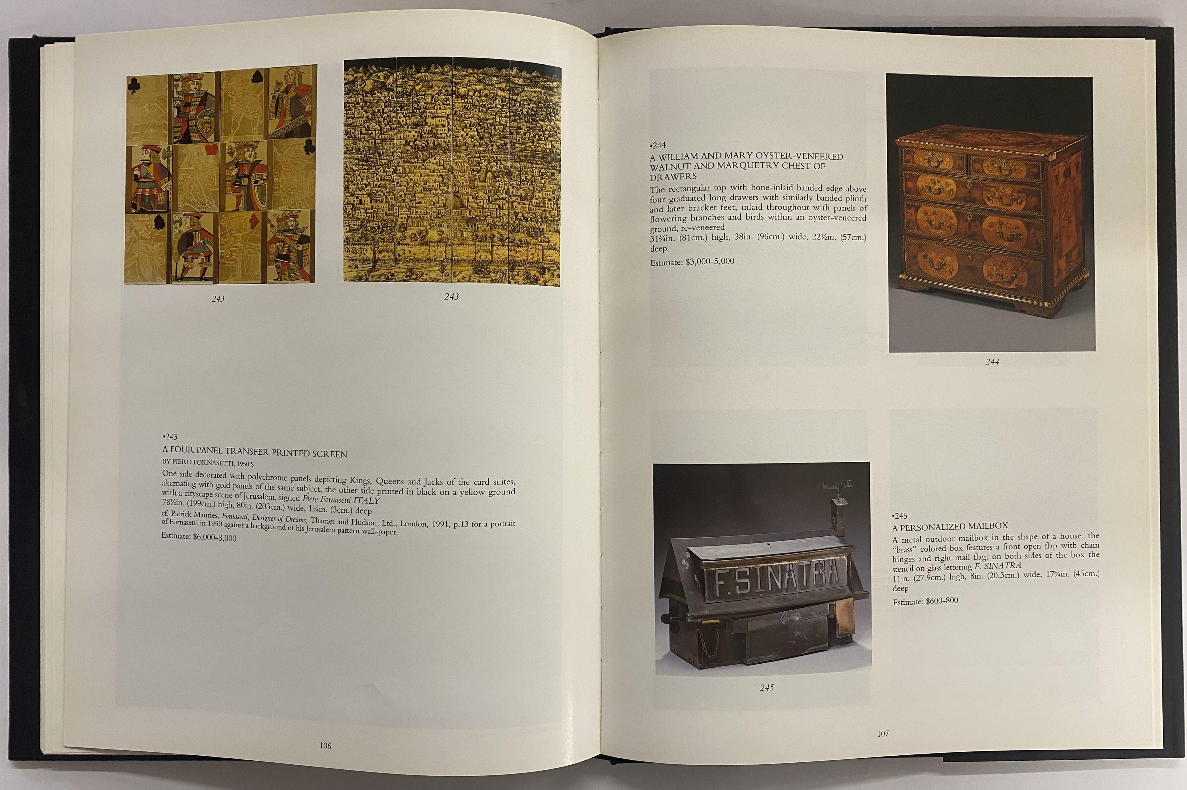Sinatra Catálogo de Christie's (Libro) en venta 3