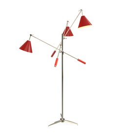 Sinatra Floor Lamp in Bass with Black Details