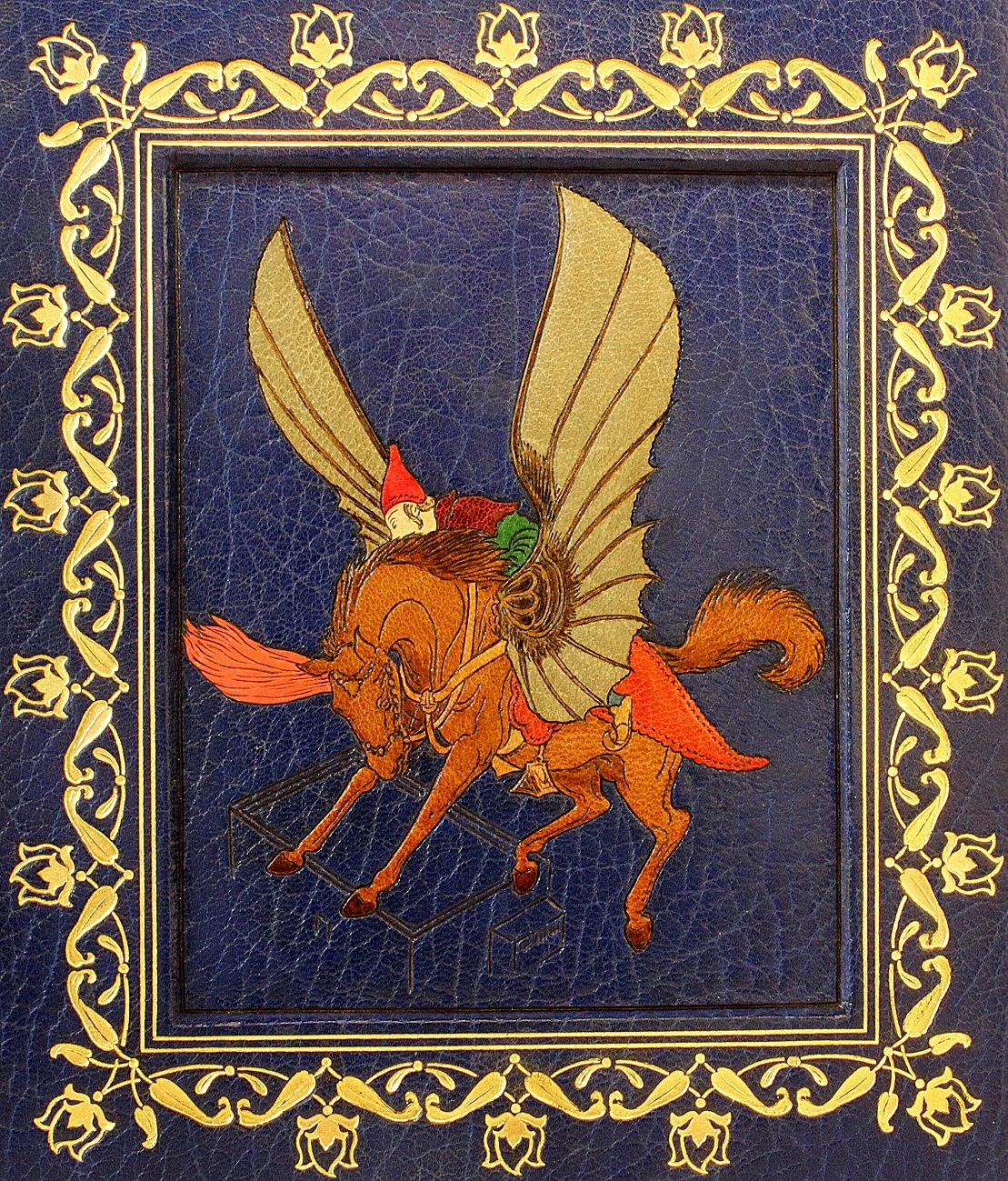 Sinbad der Matrosen. ILLUSTRATED BY EDMUND DULAC - IN A FINE ONLAY BINDING! im Zustand „Gut“ im Angebot in Hillsborough, NJ