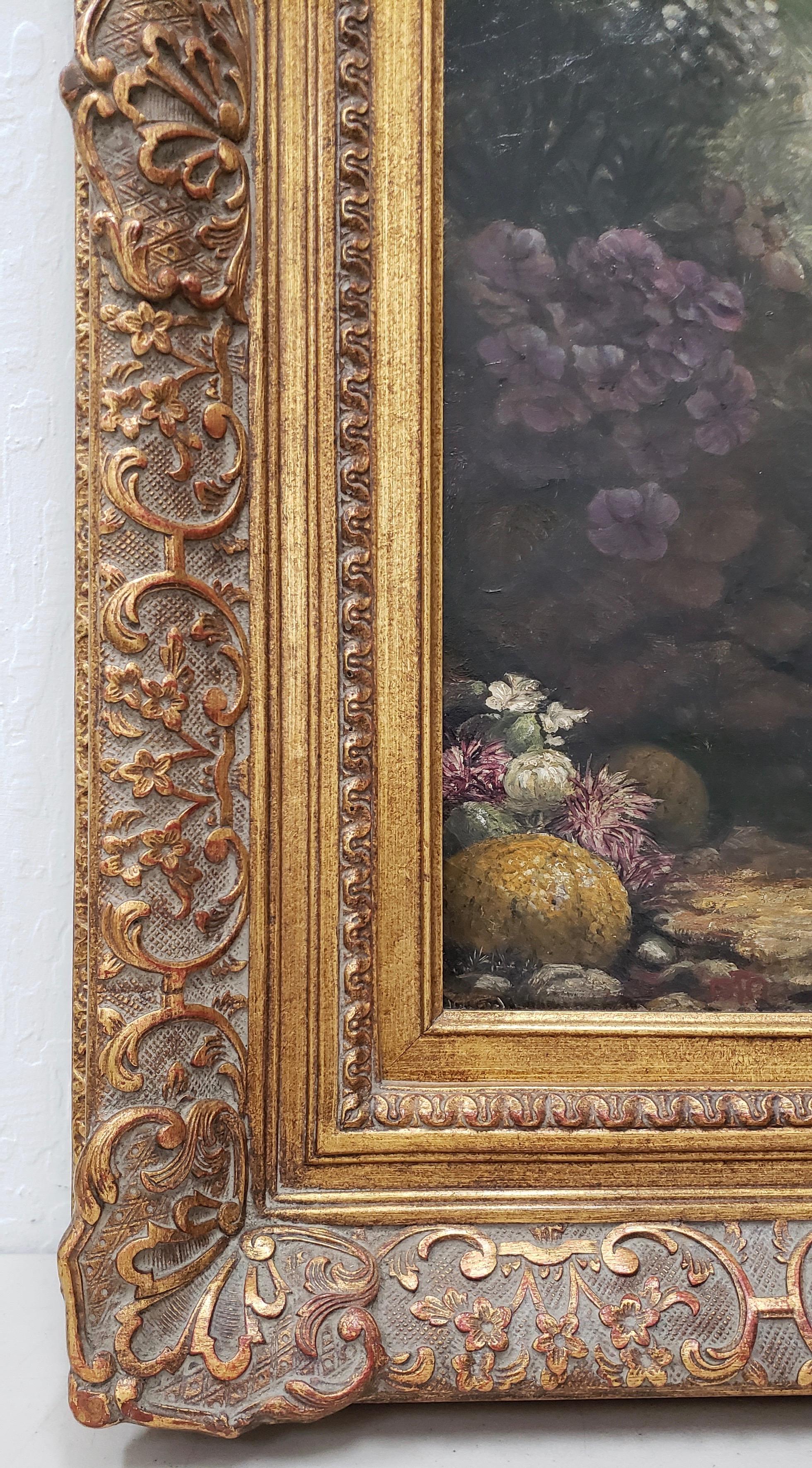 Inglese Sinbad con il Vecchio del Mare sulle spalle Pittura ad olio originale in vendita