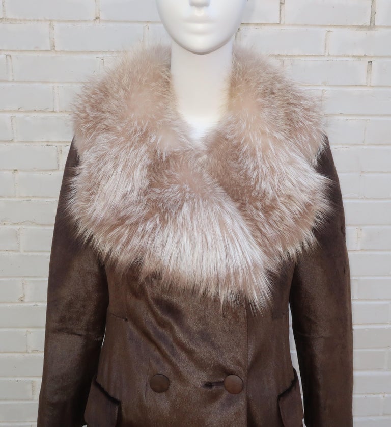 50s/60s Jenny Wool and Fur Coat main image 0