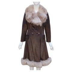 Sincerely Gidding Jenny Mod Brown Fur Coat, 1960’s
