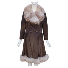 Manteau en fourrure marron de Jenny Mod, années 1960, Sincerely Gidding