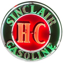 Sinclair HC Gasoline Neon Advertising Sign, 1958