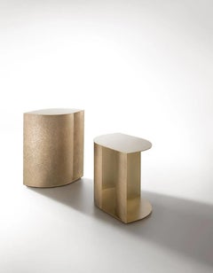 Sinestesia 60 Coffee Table in Brass by De Castelli