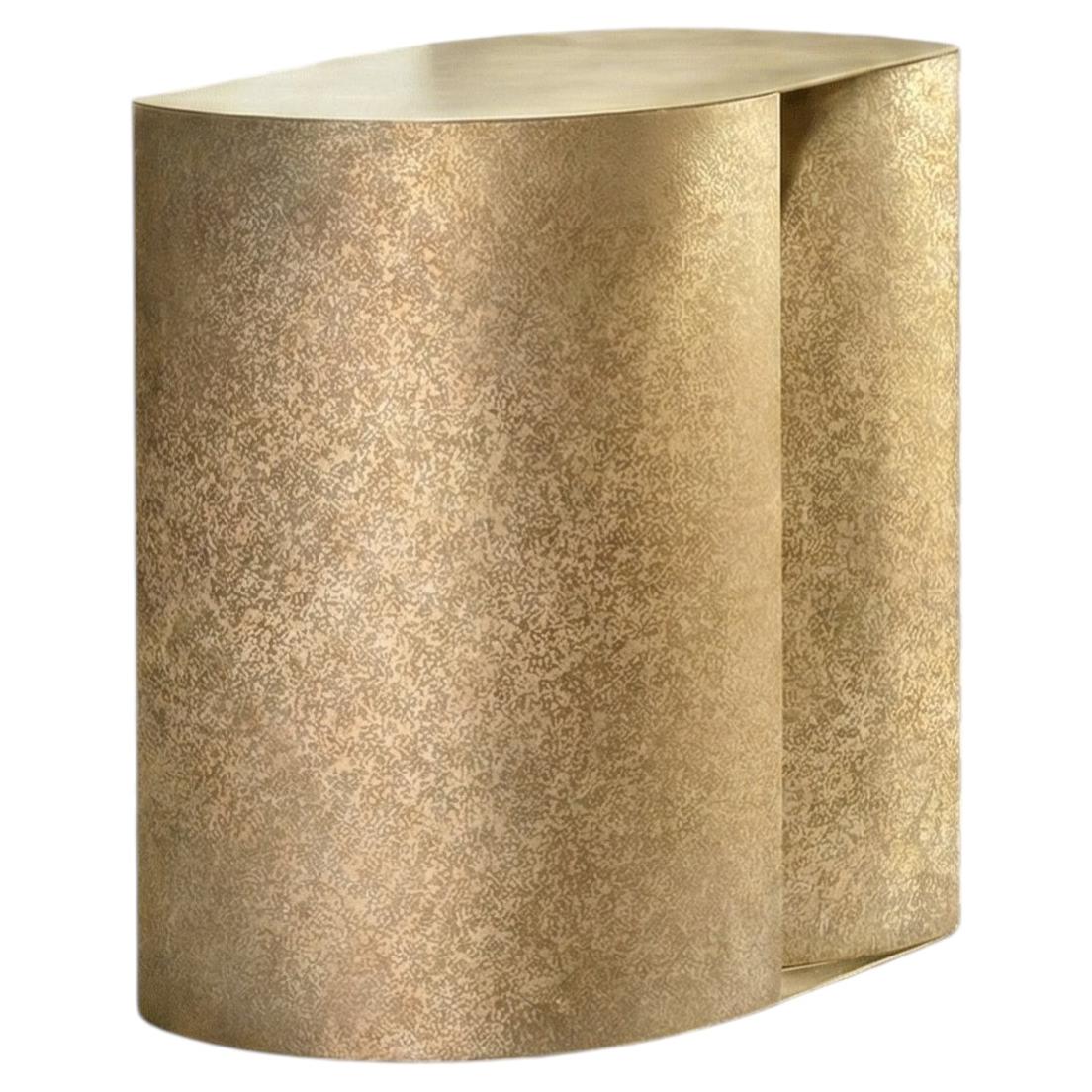 Sinestesia 60 Coffee Table in Brass by De Castelli