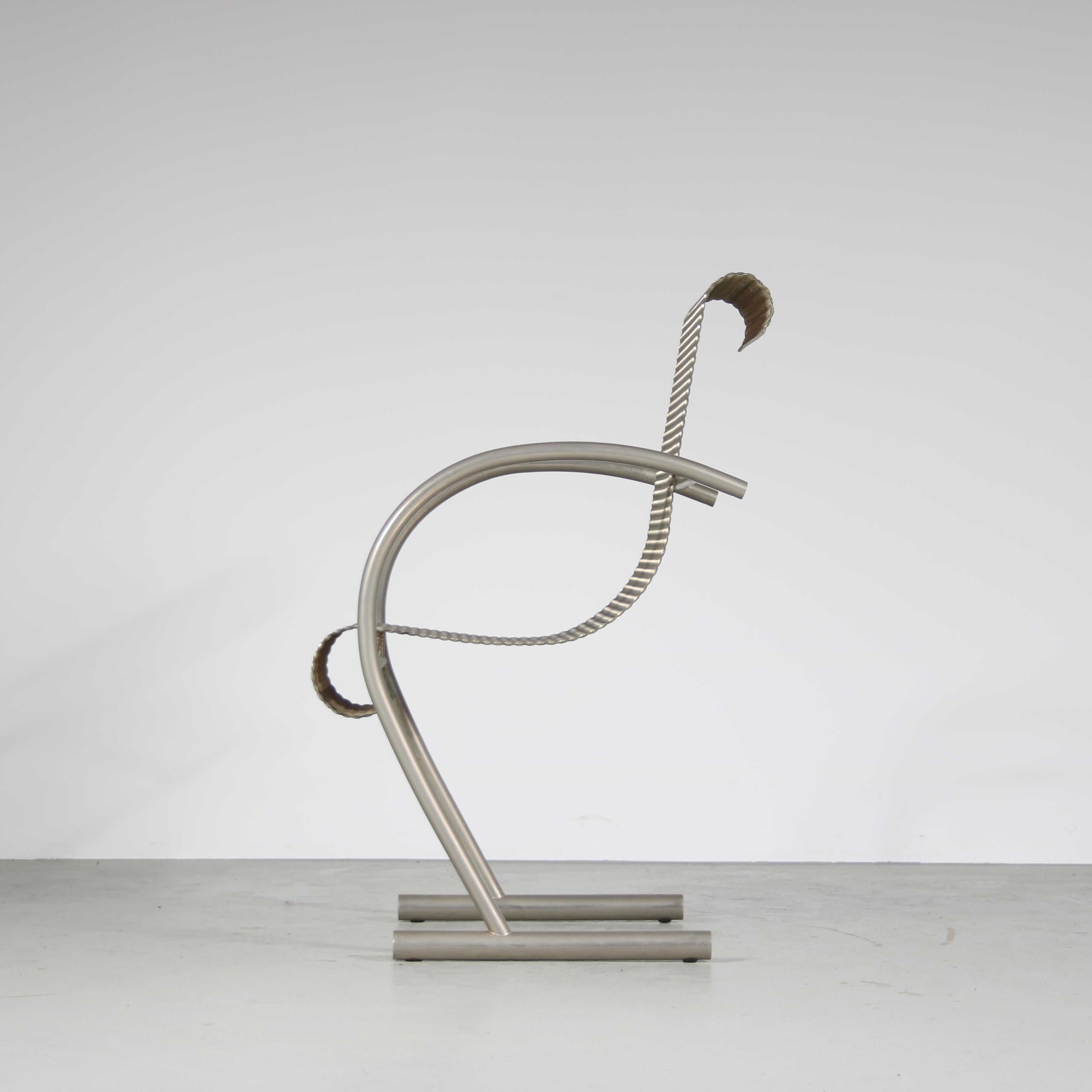 Metal “Sing Sing” Chair by Shiro Kuramata for XO, France 1970 For Sale