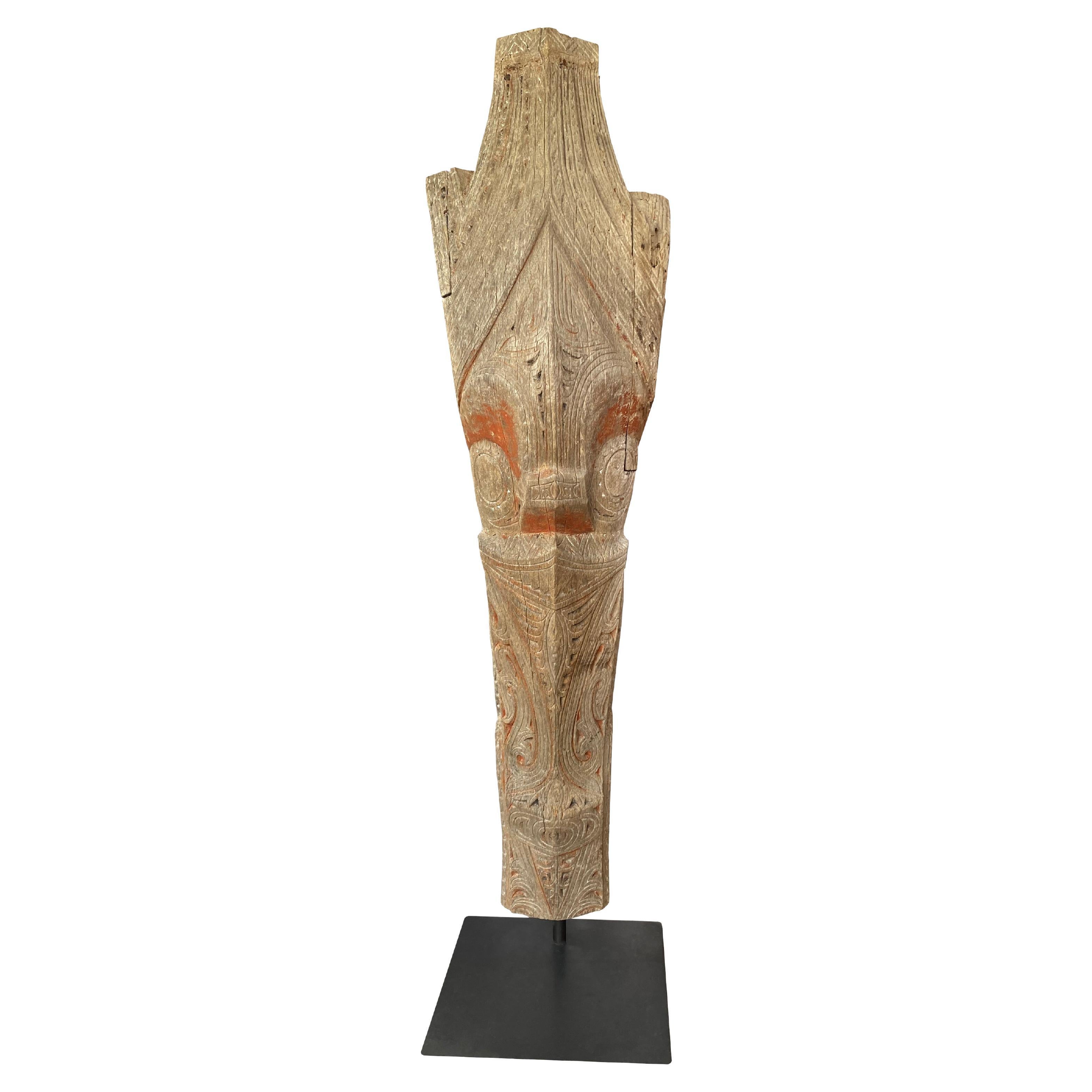 Sculpture de gardien de Singa de la tribu Batak de Sumatra, début du 20e siècle  en vente