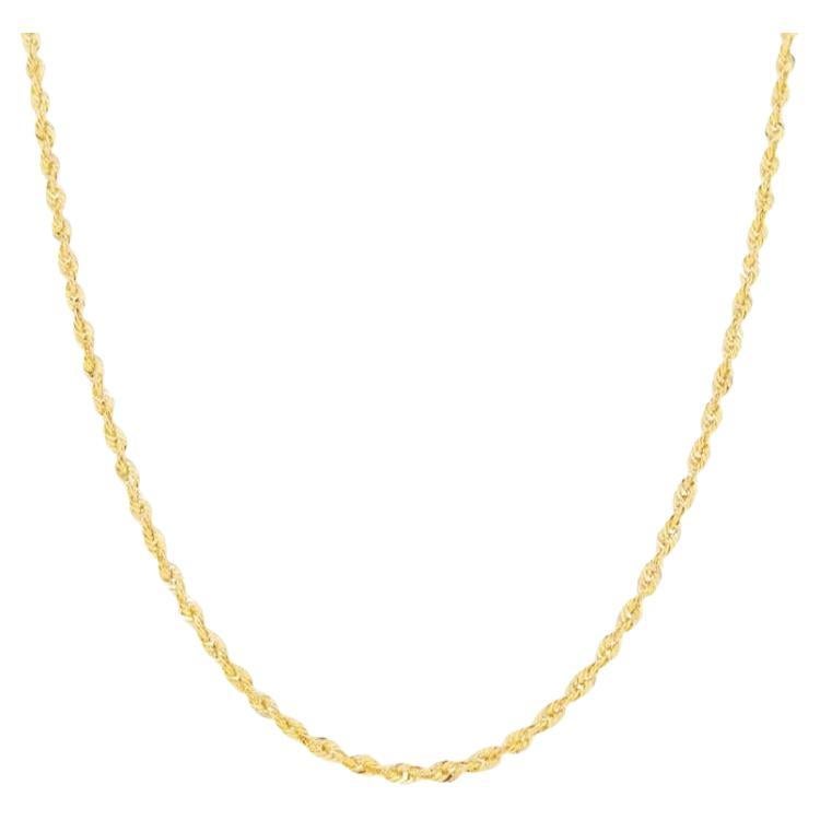 Rope Chain, 14 Karat Yellow Gold, Rope Chain For Sale at 1stDibs 14 karat gold rope chain