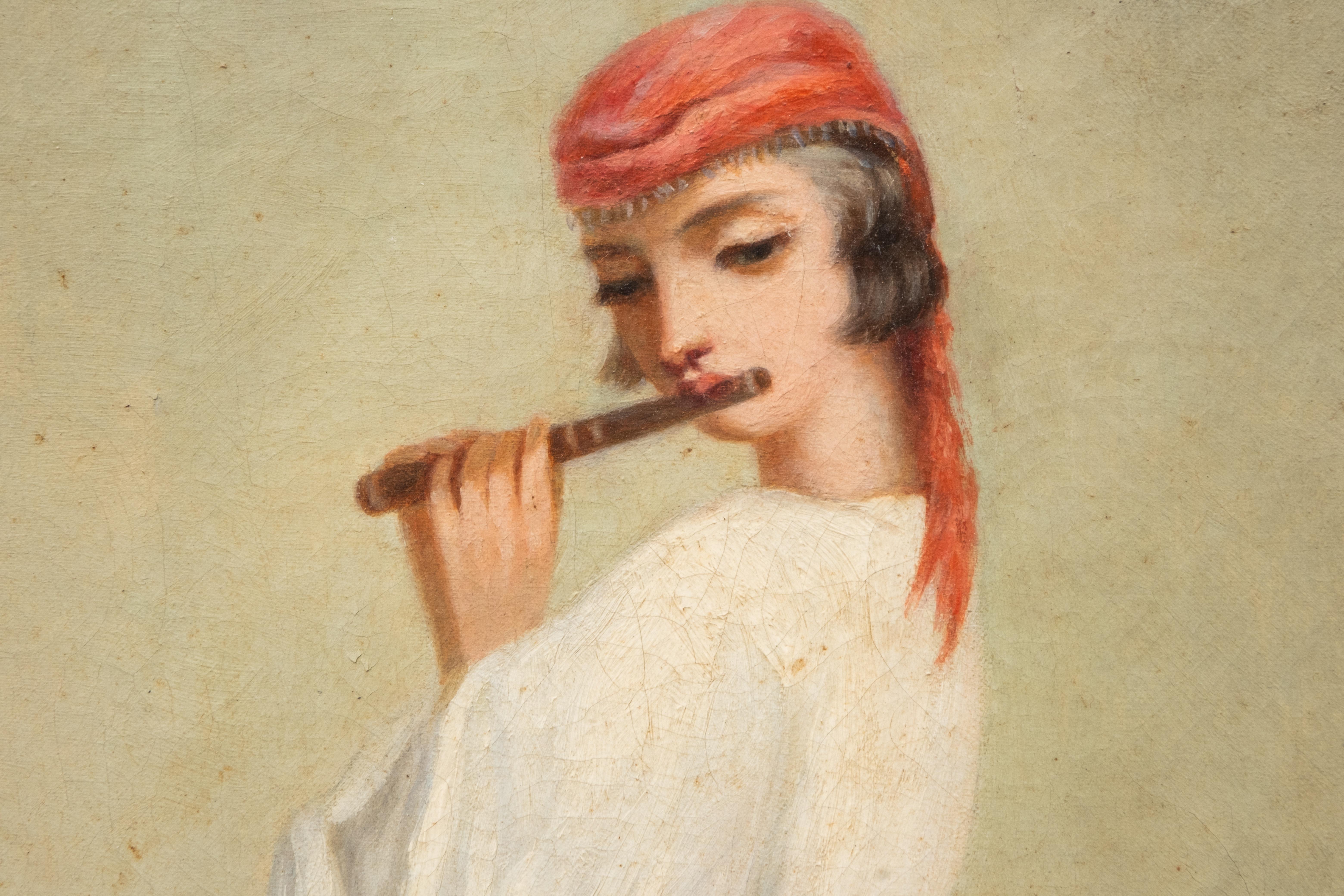 XIXe siècle Peinture à l'huile sur toile de l'école française du 19e siècle en vente