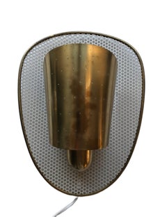 Singel Vintage Brass Scone, Attributed to Jaques Biny