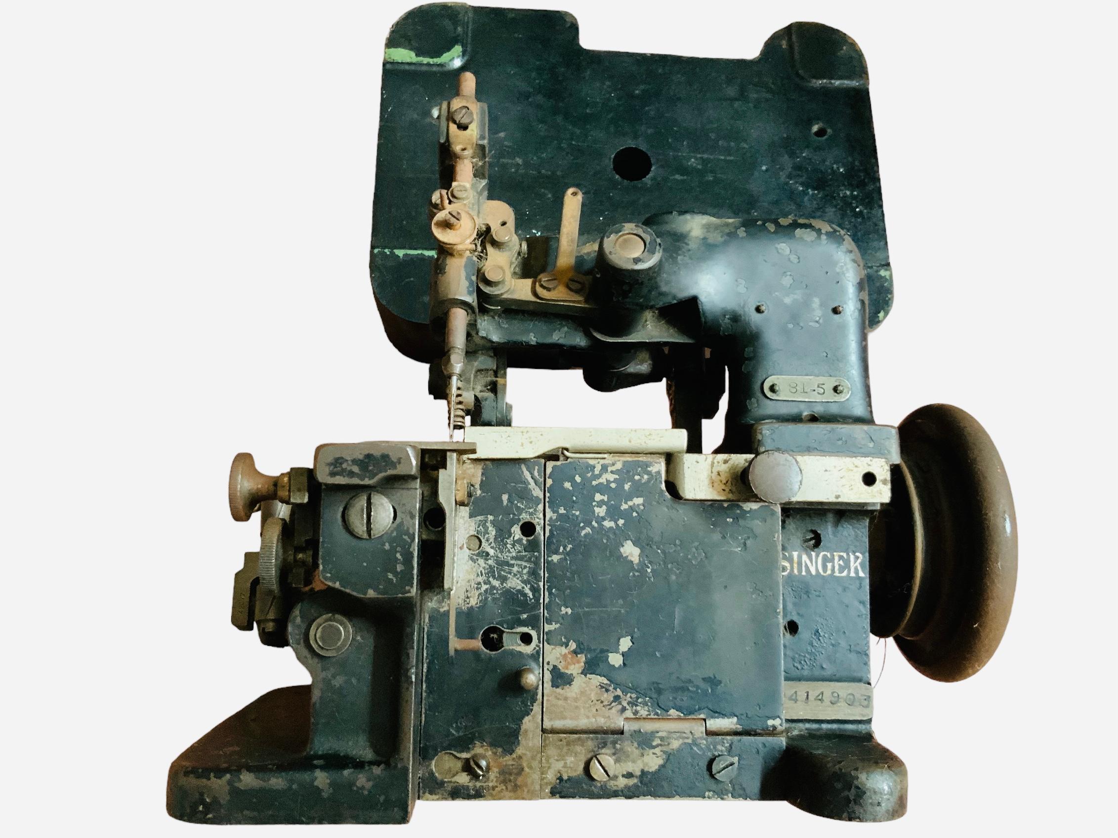 Singer Manufacturing USA 81-5 Industrielle Nähmaschine (Eisen) im Angebot