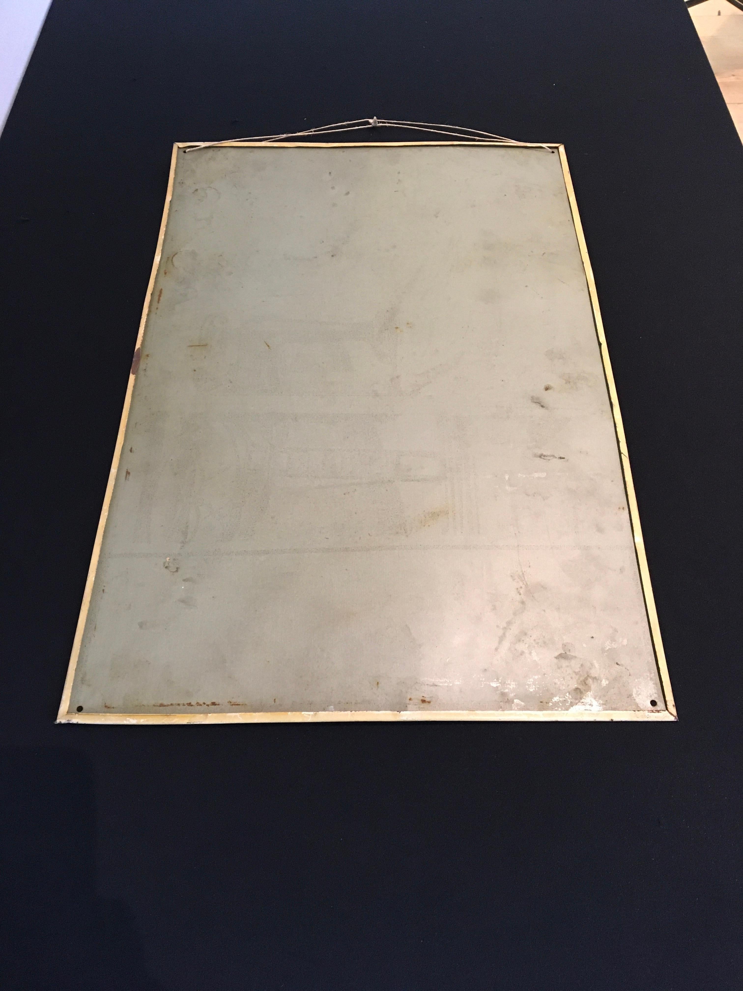 Zinn-S Singer-Schild mit Schneider- und Singer- Nähmaschine aus Zinn, 1930er Jahre im Angebot 10