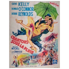 Singin' in the Rain 1952 French Grande Film Poster Singin' in the Rain 1952 French Grande Film Poster