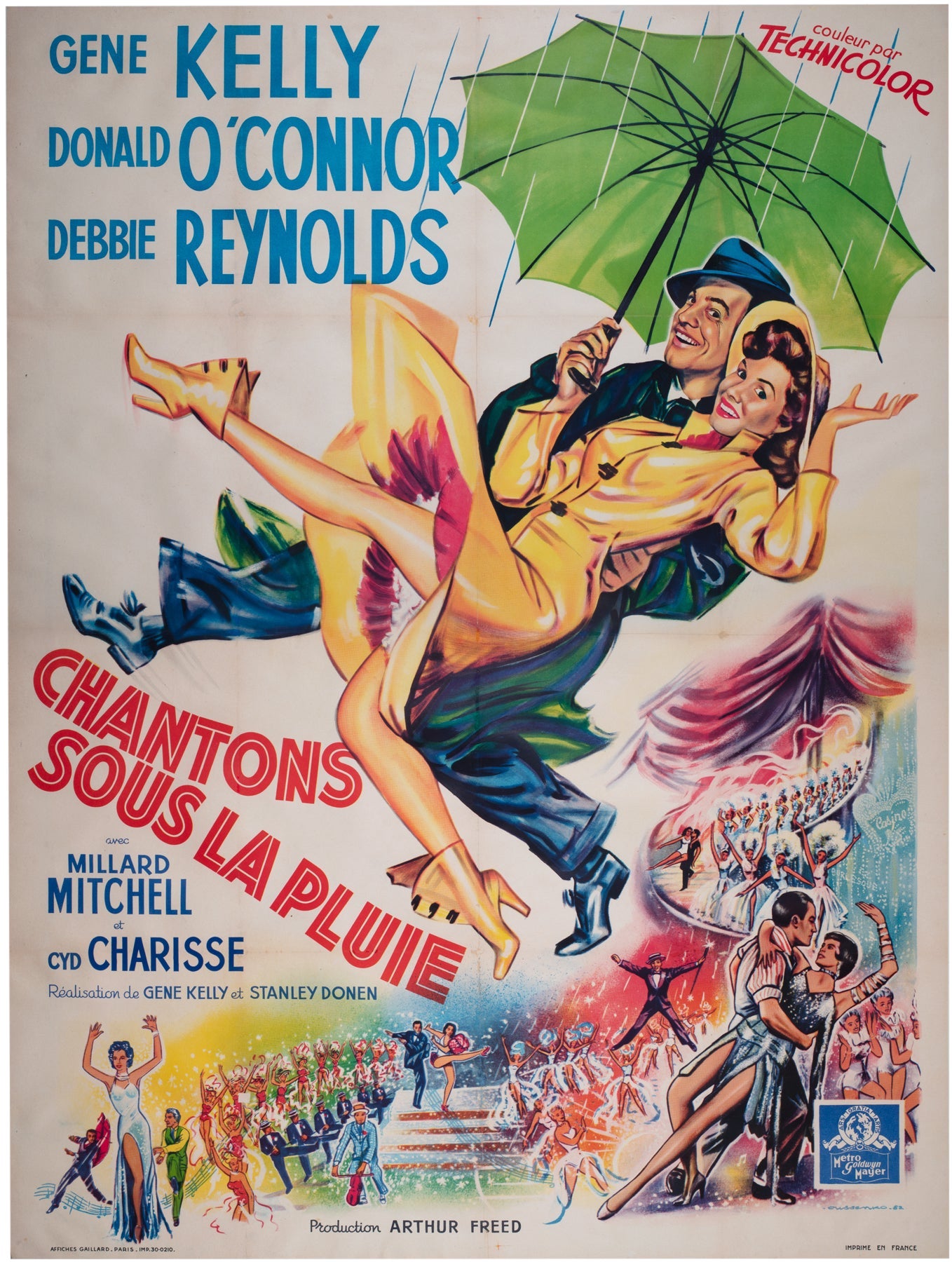 Singin' in the Rain 1952 Affiche du grand film français en vente