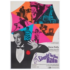 Singin' in the Rain R1966 Poster cinematografico tedesco A1, Dorothea Fischer Nosbisch