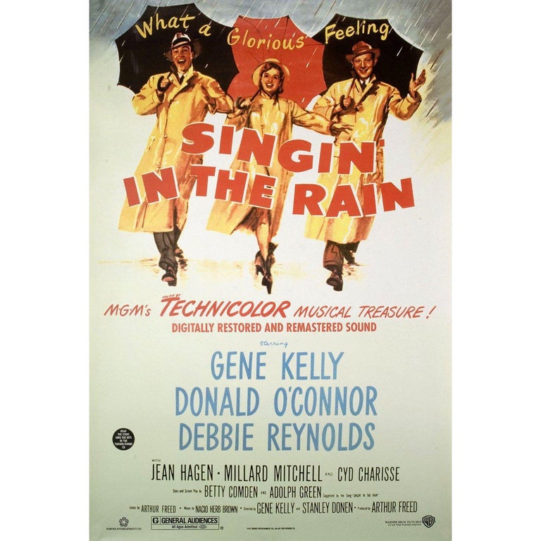 Singin In The Rain R2000 U S One Sheet Film Poster For Sale At 1stdibs