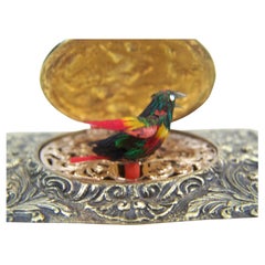 Retro Singing bird box by K Griesbaum in guilded case