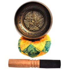 Singing Bowl Set Embossed Tibetan