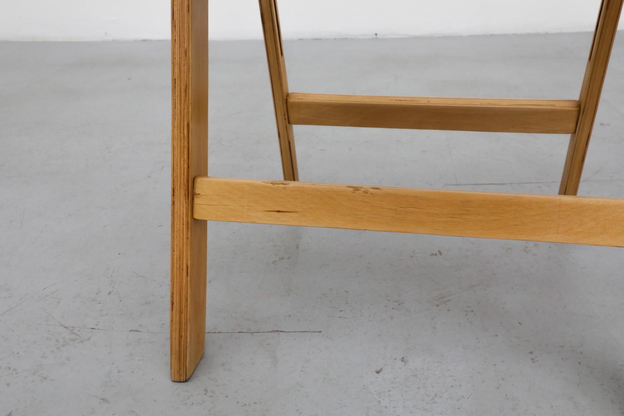 Einzelne 1950er Sven Markelius Stil Folding Birke Dampfer oder Church's Stuhl im Angebot 9