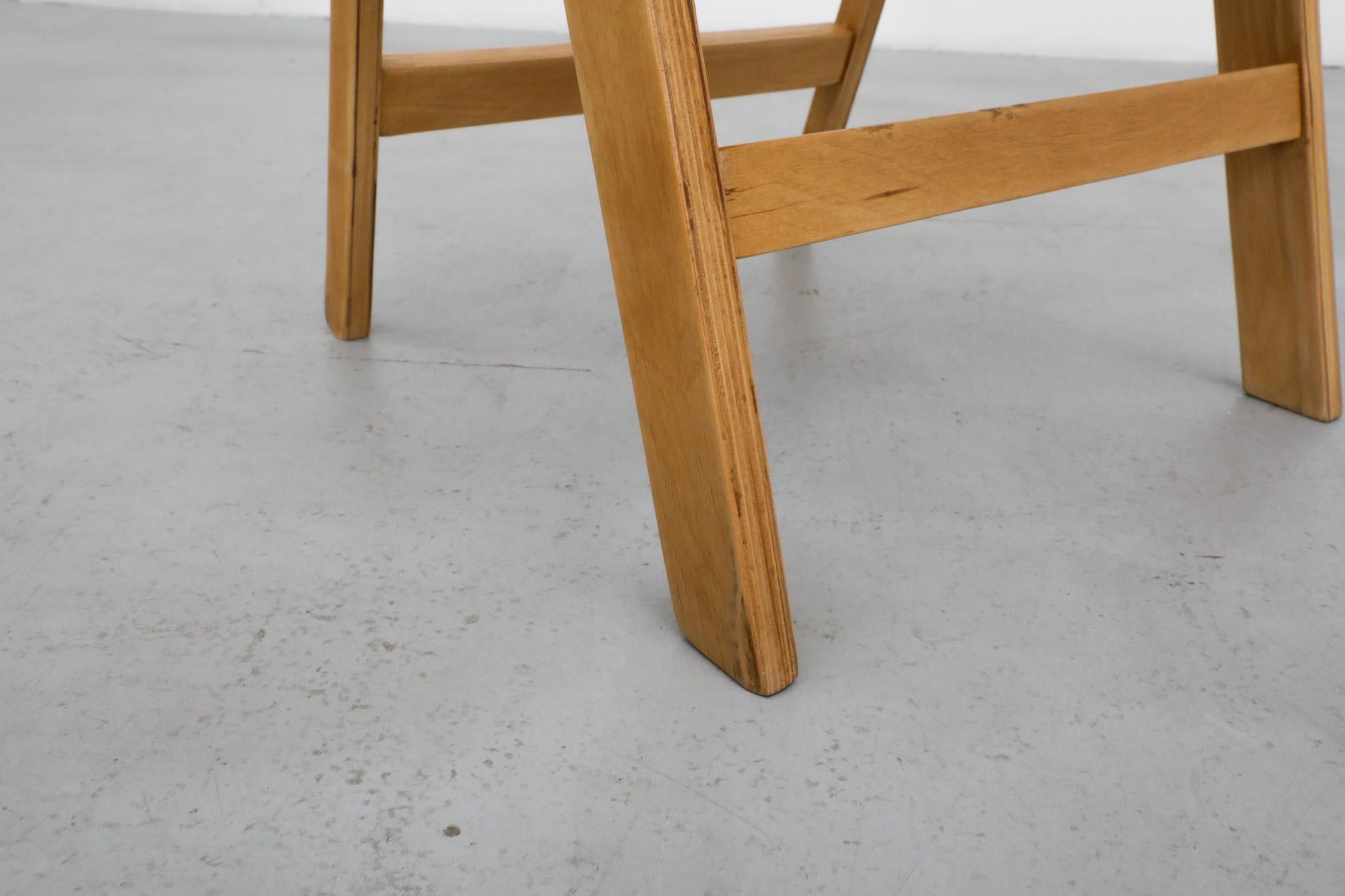 Einzelne 1950er Sven Markelius Stil Folding Birke Dampfer oder Church's Stuhl im Angebot 11