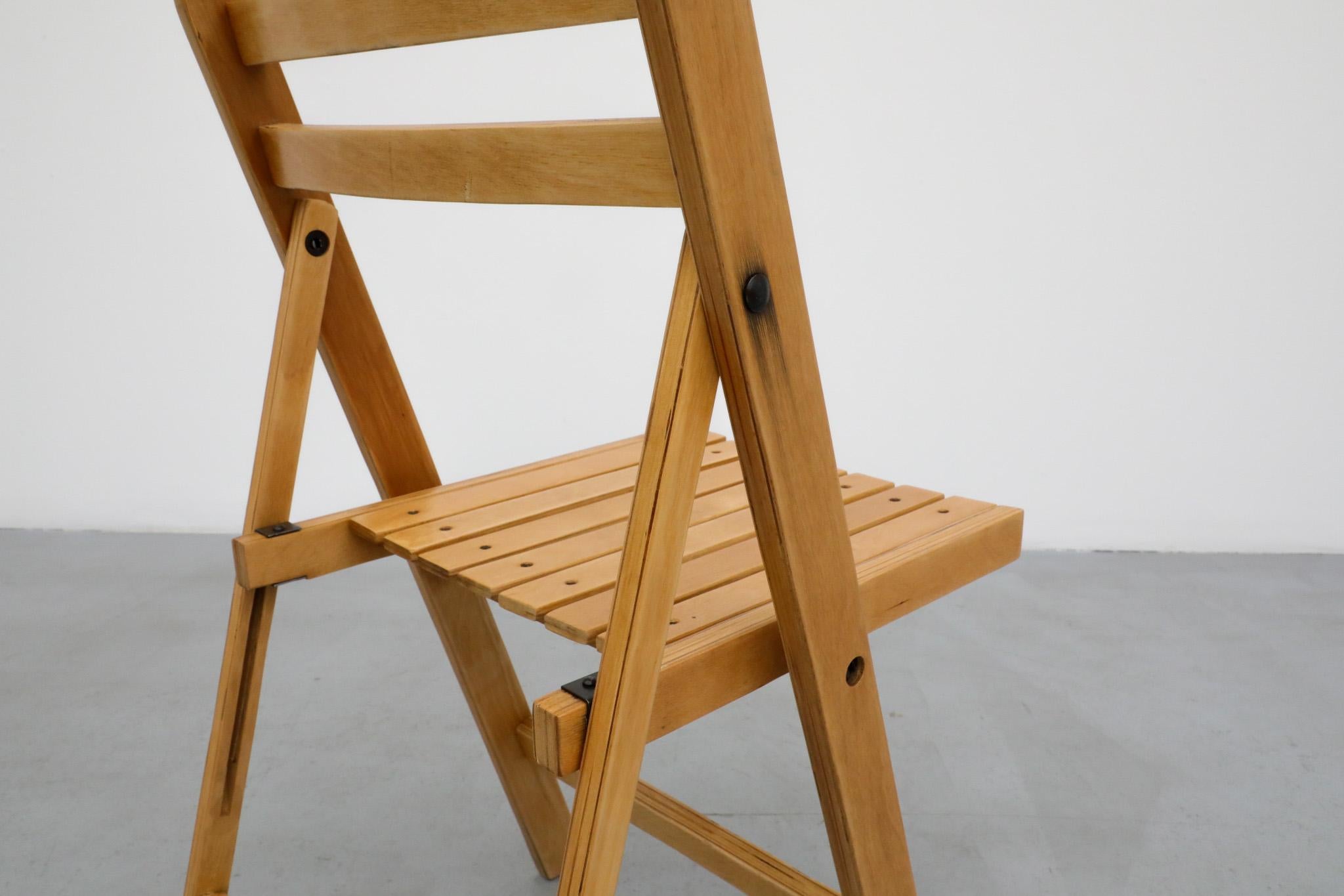 Einzelne 1950er Sven Markelius Stil Folding Birke Dampfer oder Church's Stuhl im Angebot 12