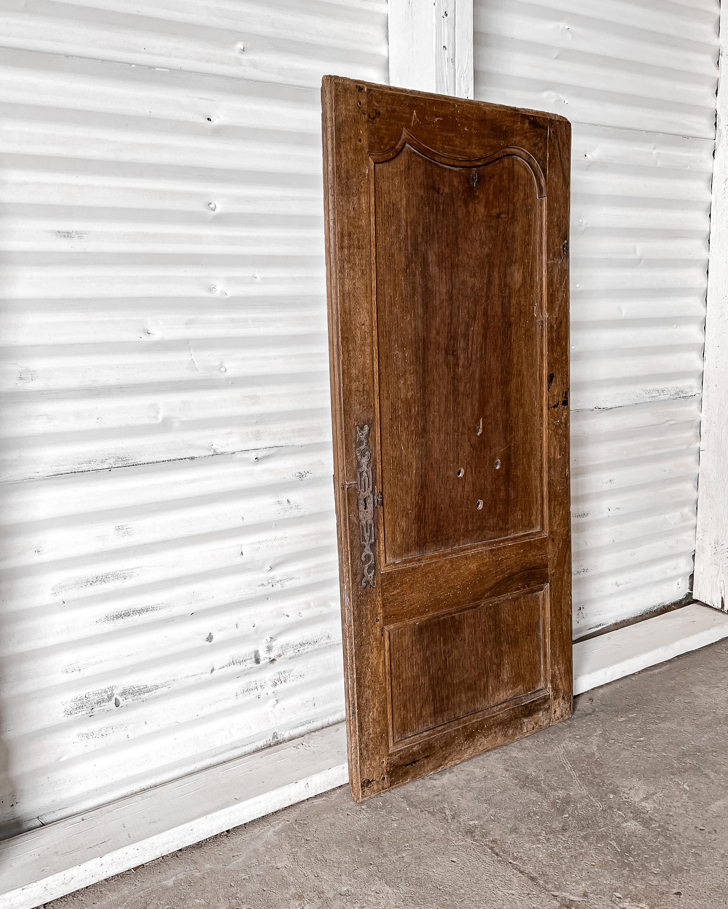 Walnut Single 19th Century French Provincial Cupboard Door For Sale