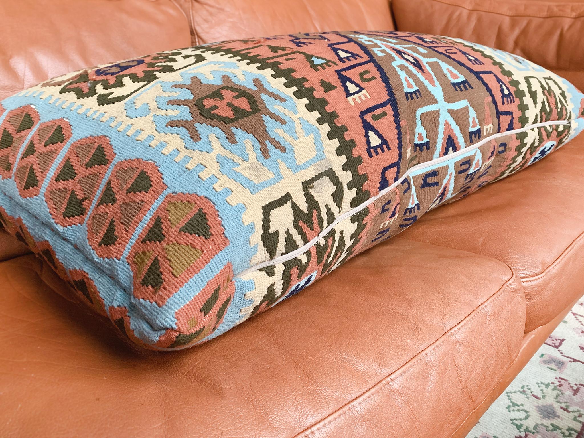 Lana Cuscino singolo per coperta Navajo del XIX secolo in vendita