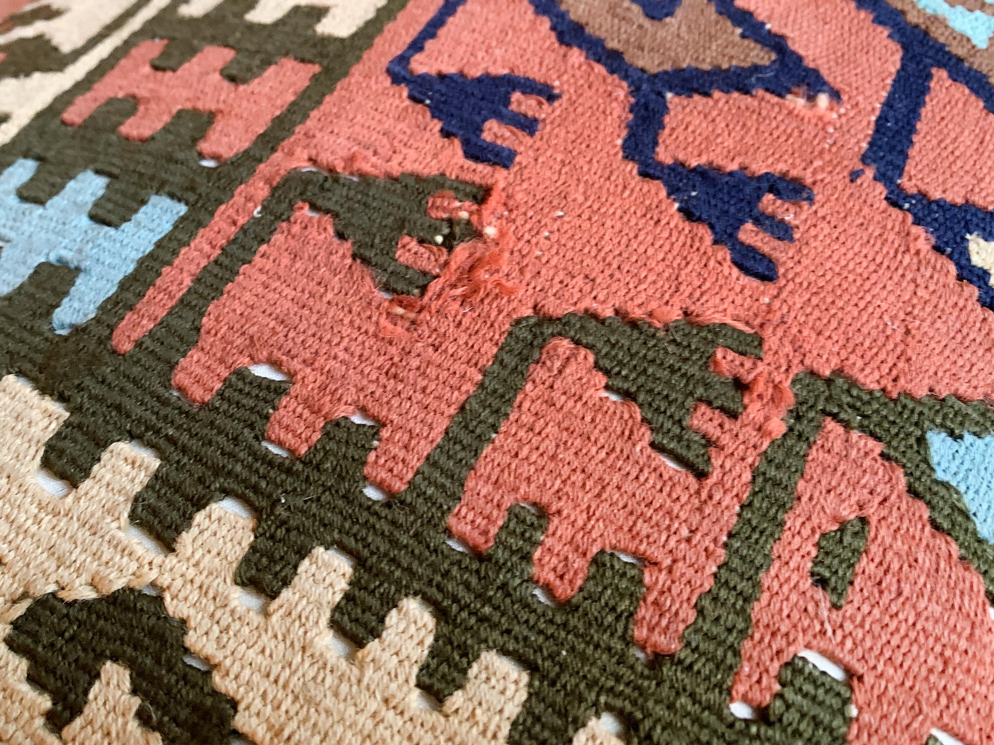 Cuscino singolo per coperta Navajo del XIX secolo in vendita 2