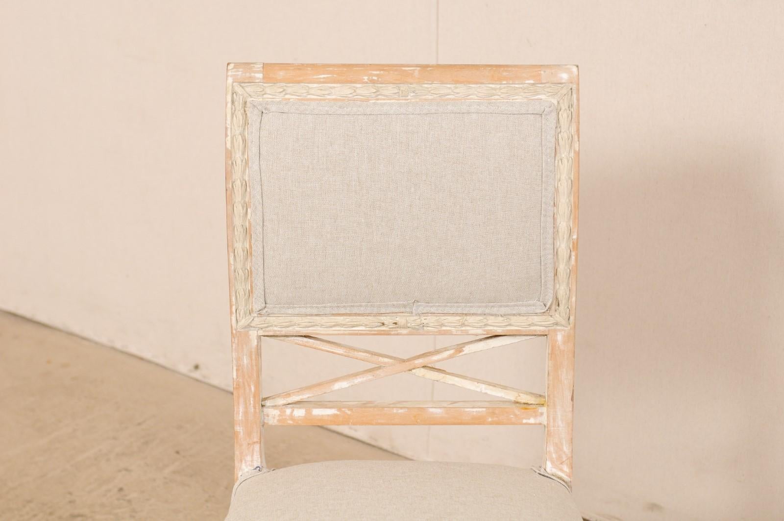 Upholstery Single 19th Century Swedish Gustavian Bellman Chair
