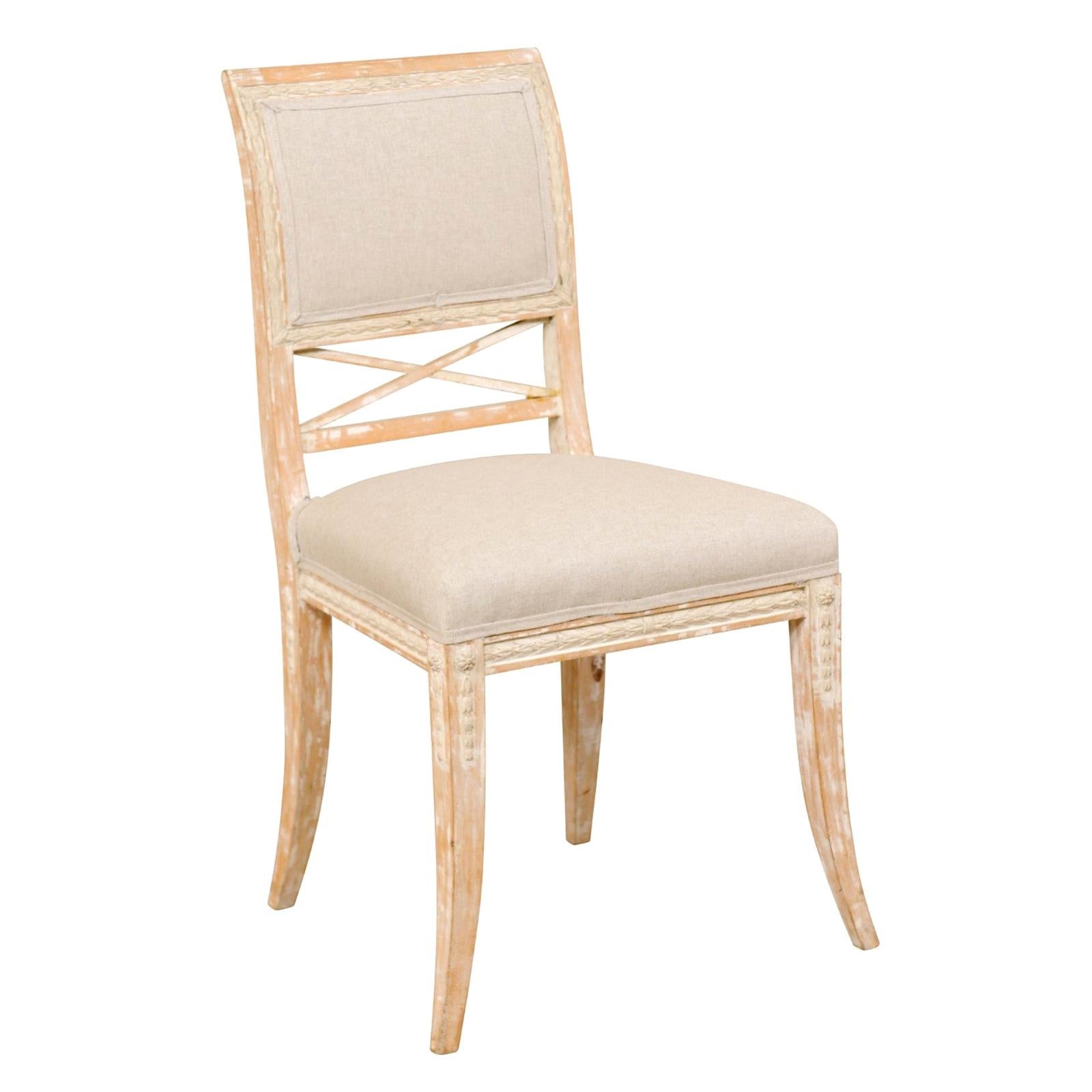 Single 19th Century Swedish Gustavian Bellman Chair