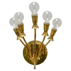 Single 5 Arm Botanical Sconce