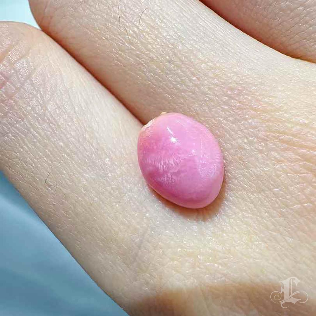 5.99ct Collector-Grade Flamingo Pink Conch Loose Pearl with Flame Pattern 5