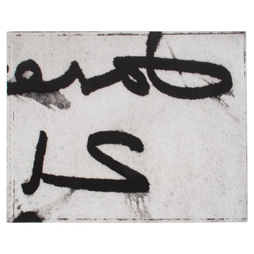 Abstrakter Gelatinesilberdruck auf Papier, signiert „ Single“