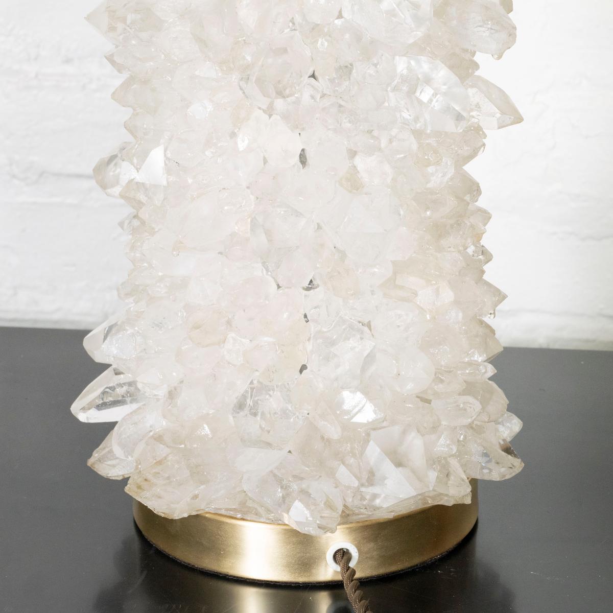 Einzelne „Aggregate“ Bergkristall-Cluster-Lampe von Spark Interior (amerikanisch) im Angebot