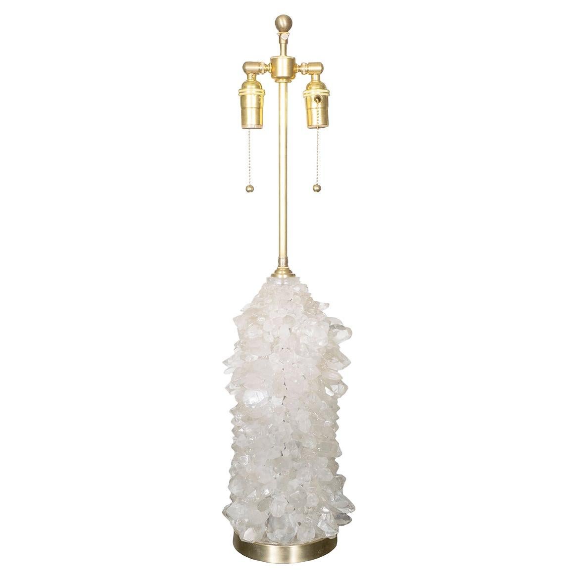 Einzelne „Aggregate“ Bergkristall-Cluster-Lampe von Spark Interior