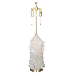 Single "Aggregate" Rock Crystal Cluster Lamp by Spark Interior